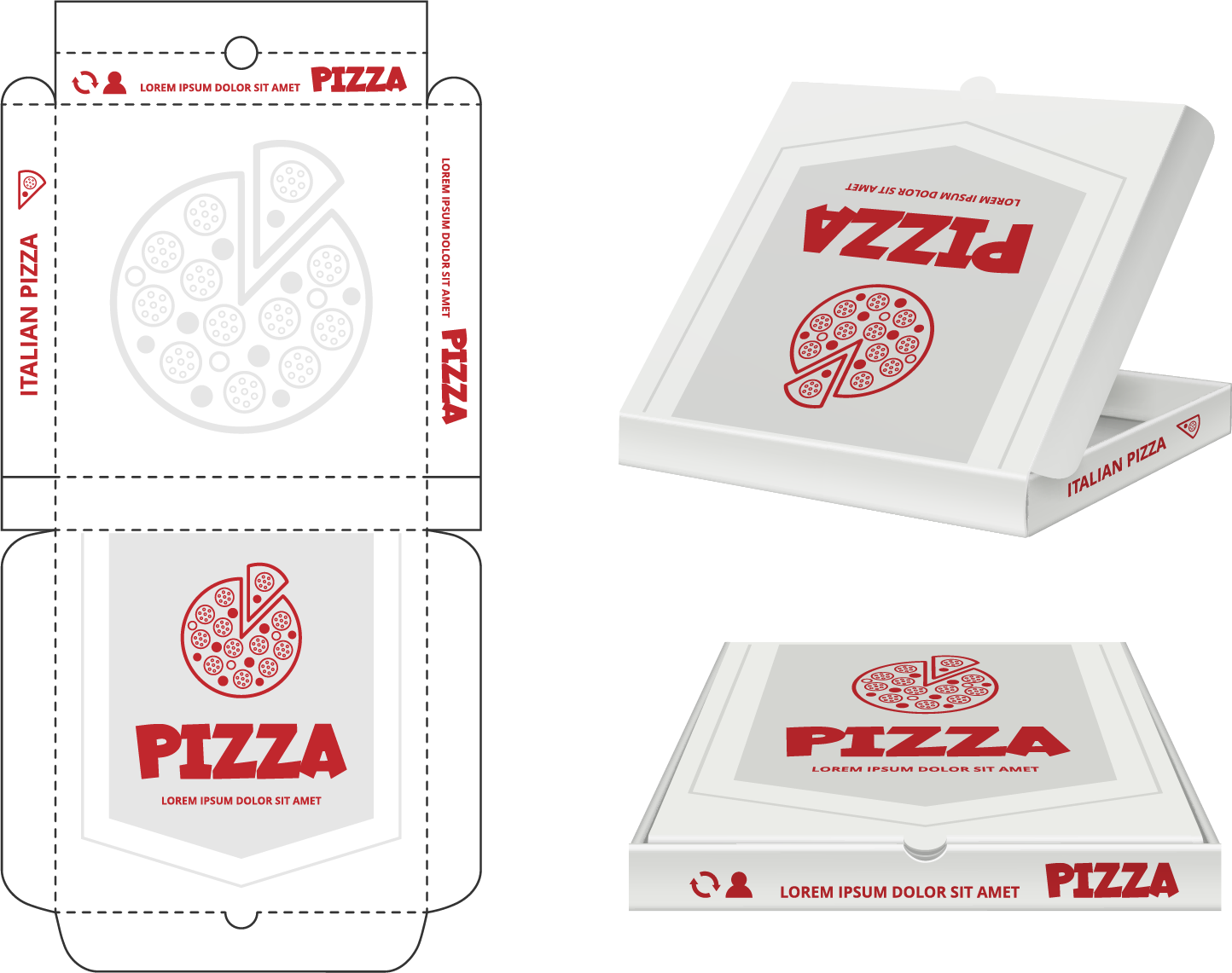 Pizza Box Template